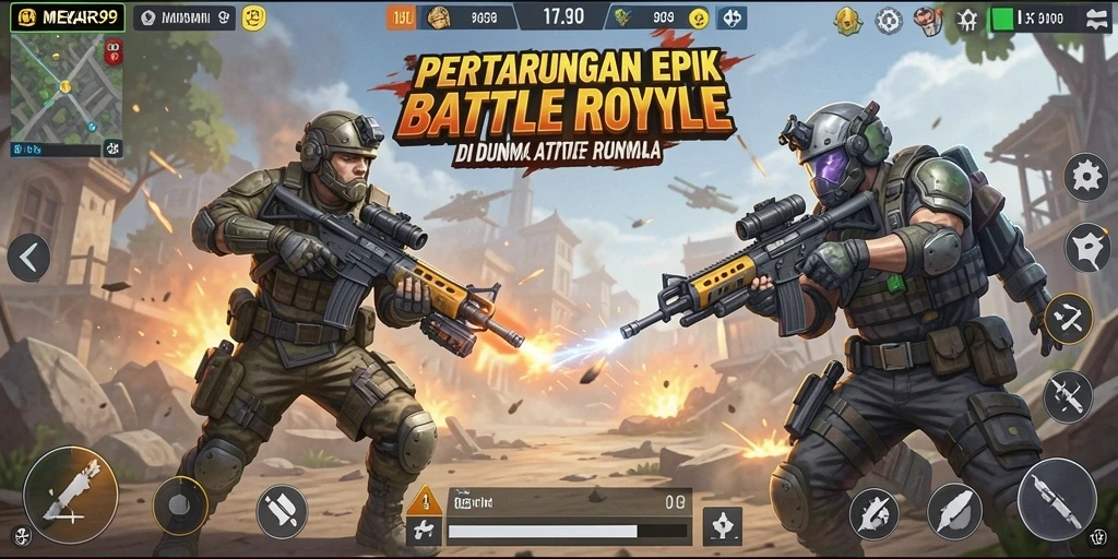 Gameplay seru dan kompetitif dalam MEKAR99.