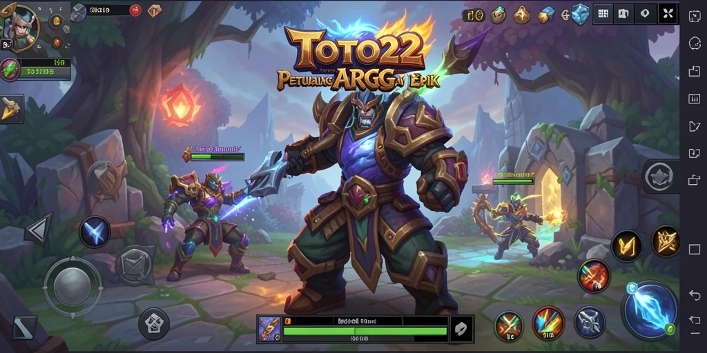 Tampilan gameplay <strong>TOTO22</strong> yang mendebarkan dengan aksi petualangan yang seru.