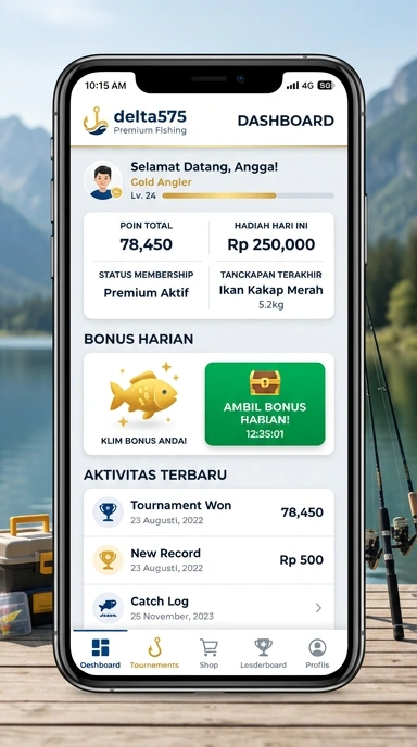 Proses pengunduhan aplikasi di delta575 yang cepat dan efisien.